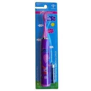 Brush Buddies Peppa Pig Sonic Powered Toothbrush Purple Pink Kids Soft Bristles